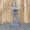 Product image 1 of the product “Japanese style Garden Lantern, made from Andesit Stone. Multipart. 90 cm Height, Roof is 35 cm width. ”